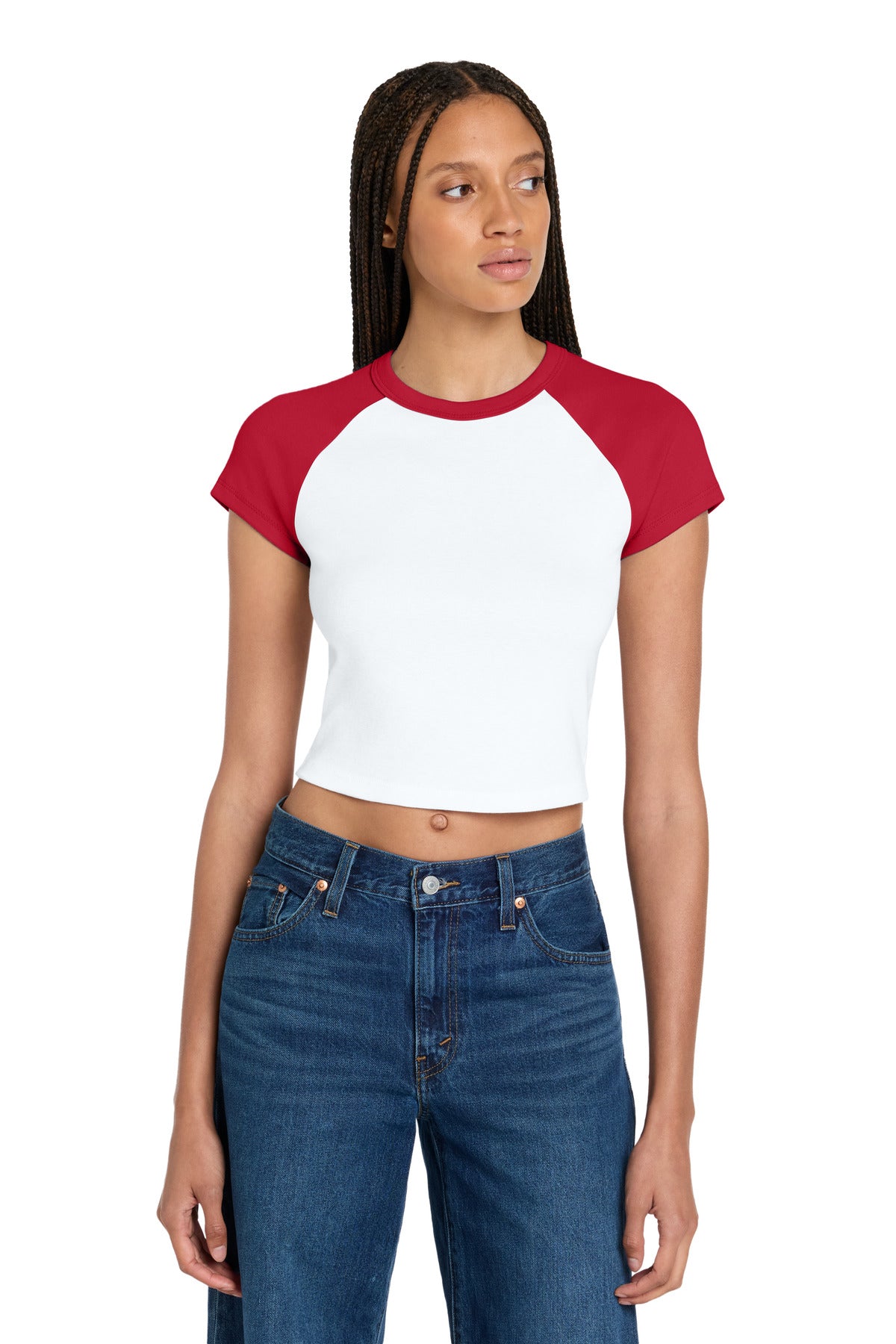 BELLA+CANVAS ®  Women's Micro Rib Raglan Baby Tee BC1201