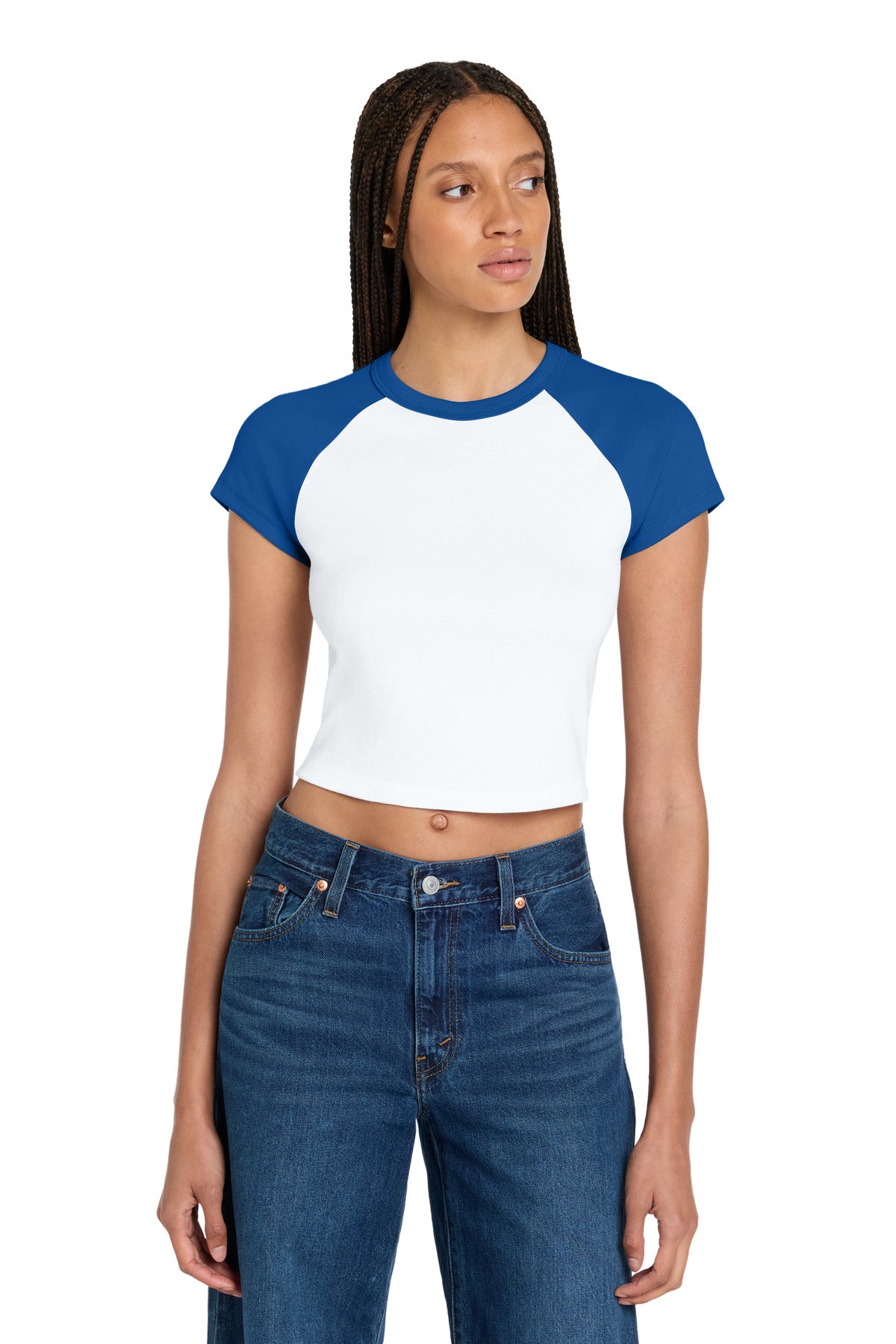 BELLA+CANVAS ®  Women's Micro Rib Raglan Baby Tee BC1201