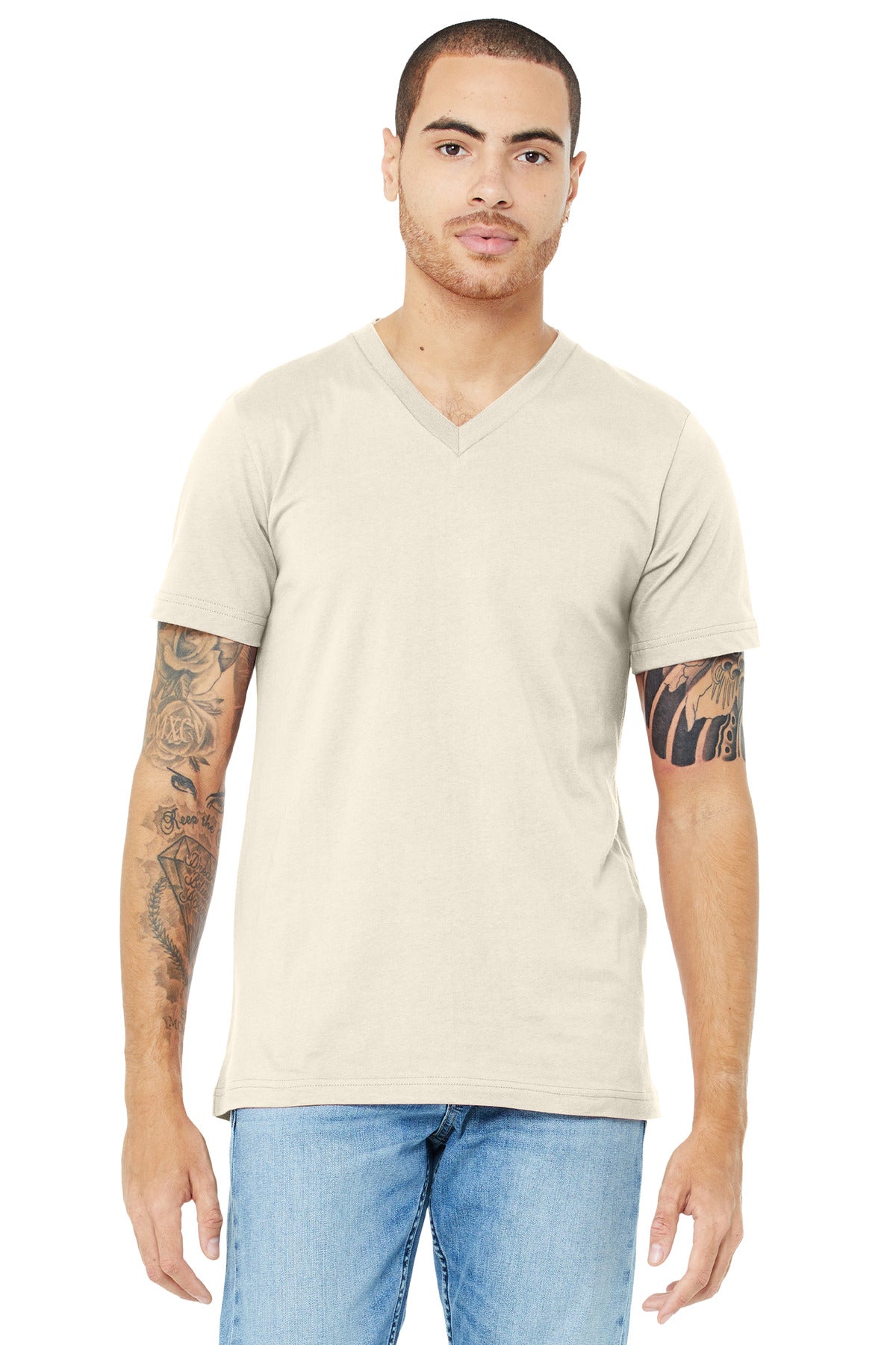 BELLA+CANVAS  ®  Unisex Jersey Short Sleeve V-Neck Tee. BC3005