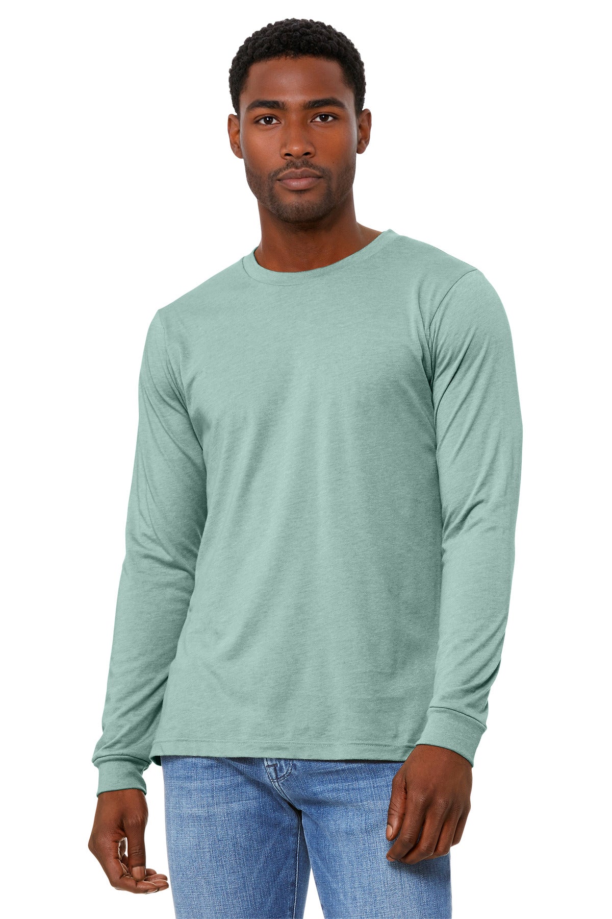 BELLA+CANVAS ®  Unisex Heather CVC Long Sleeve Tee BC3501CVC