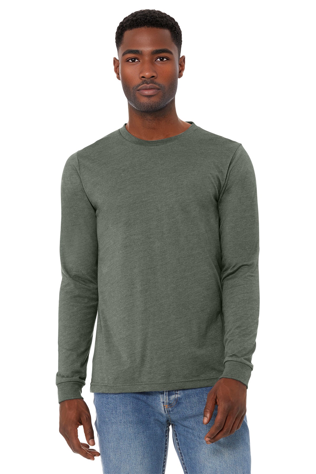 BELLA+CANVAS ®  Unisex Heather CVC Long Sleeve Tee BC3501CVC