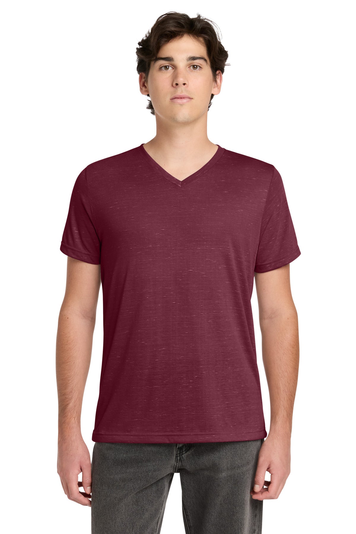 BELLA+CANVAS ®  Unisex Textured Jersey V-Neck Tee BC3655