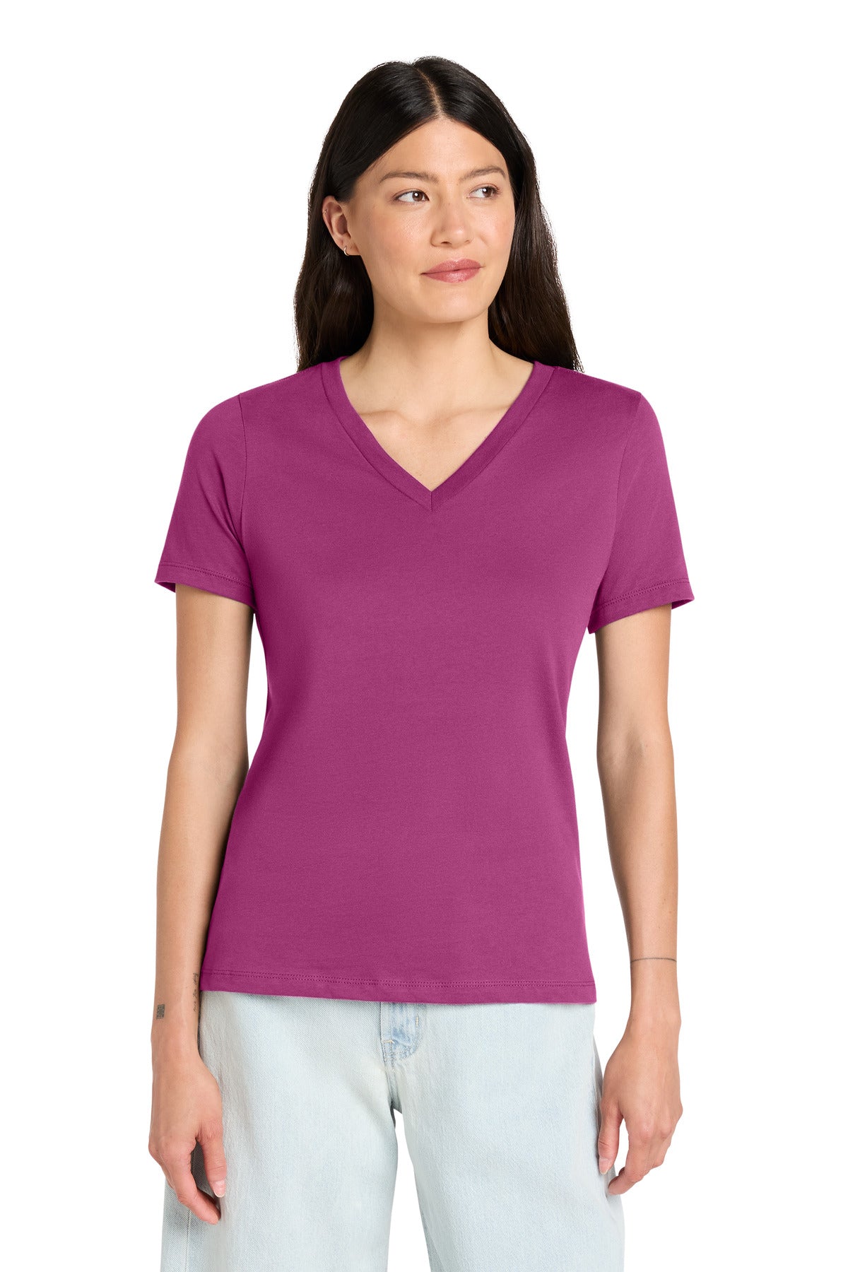 BELLA+CANVAS  ®  Women's Relaxed Jersey Short Sleeve V-Neck Tee. BC6405