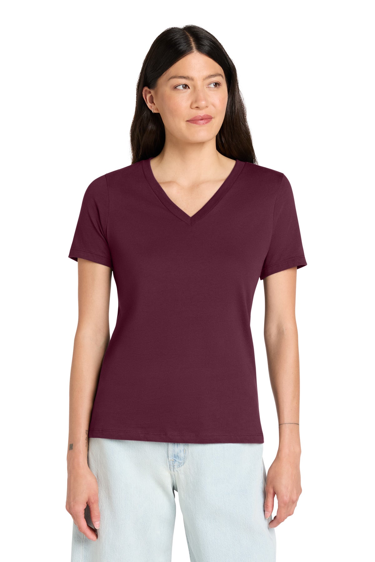 BELLA+CANVAS  ®  Women's Relaxed Jersey Short Sleeve V-Neck Tee. BC6405