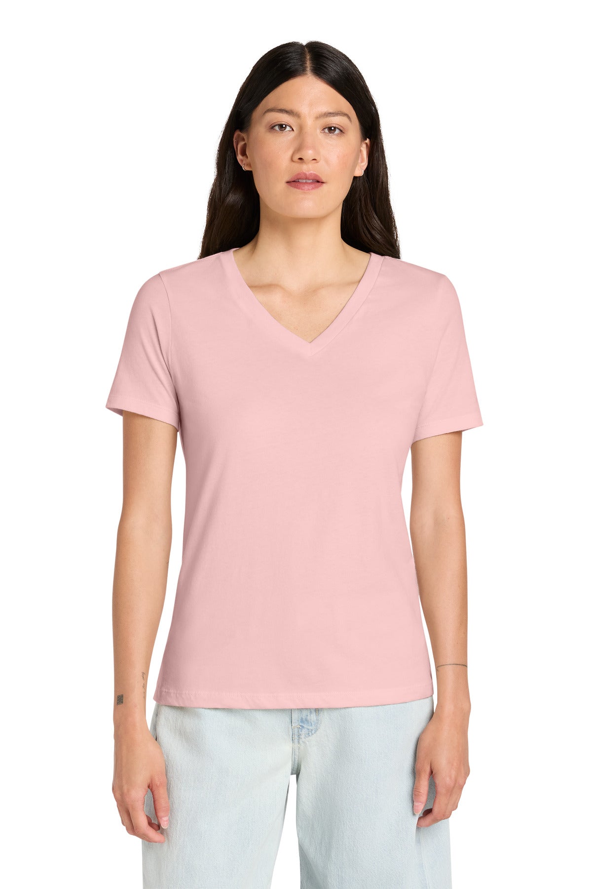 BELLA+CANVAS  ®  Women's Relaxed Jersey Short Sleeve V-Neck Tee. BC6405