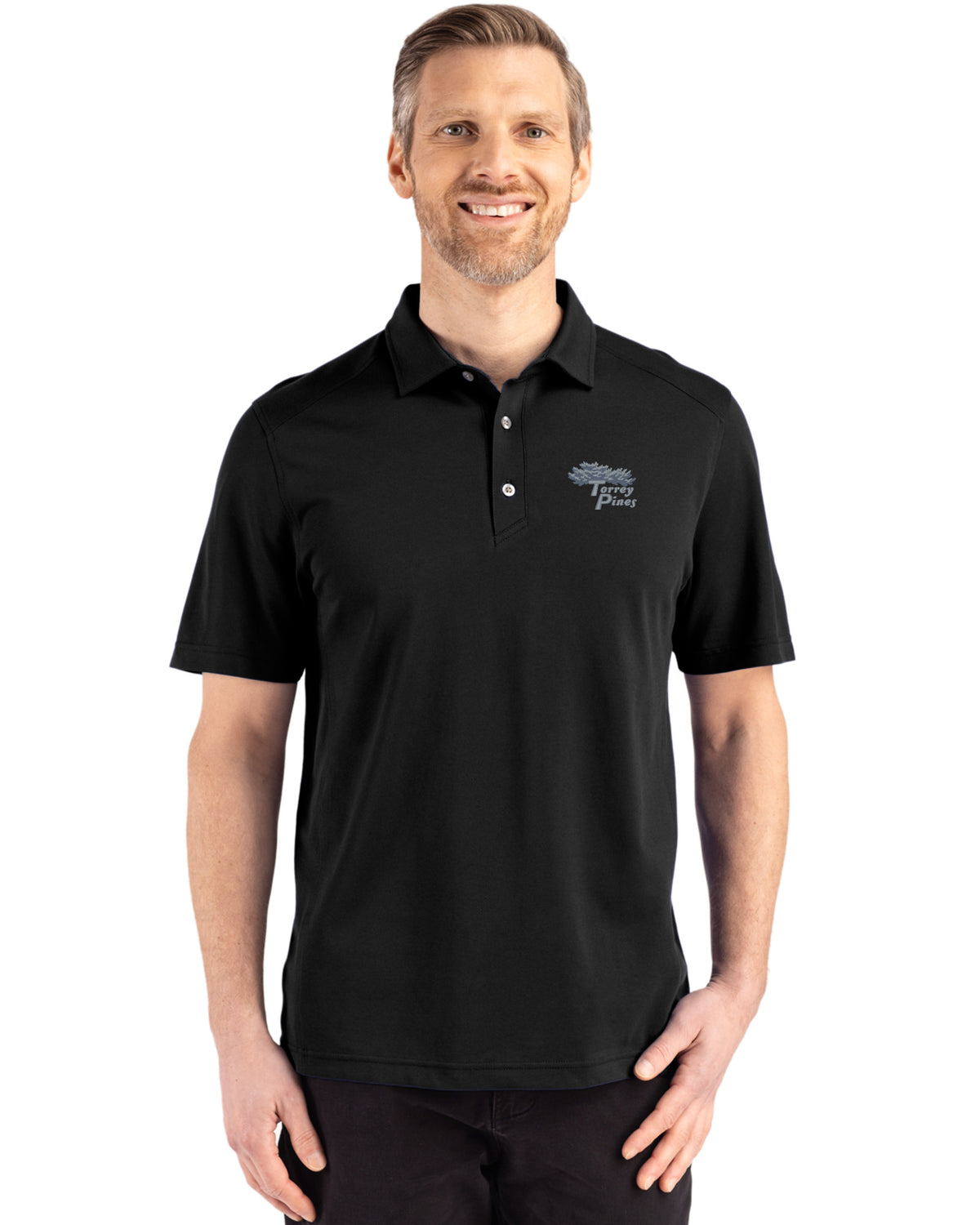 Torrey Pines Cutter & Buck Advantage Refresh Recycled Cotton-Blend Pique Mens Big & Tall Polo - BCK01358-35492