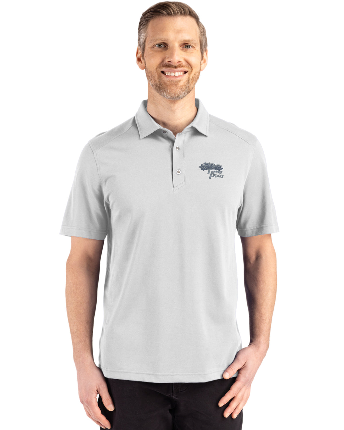 Torrey Pines Cutter & Buck Advantage Refresh Recycled Cotton-Blend Pique Mens Big & Tall Polo - BCK01358-35492