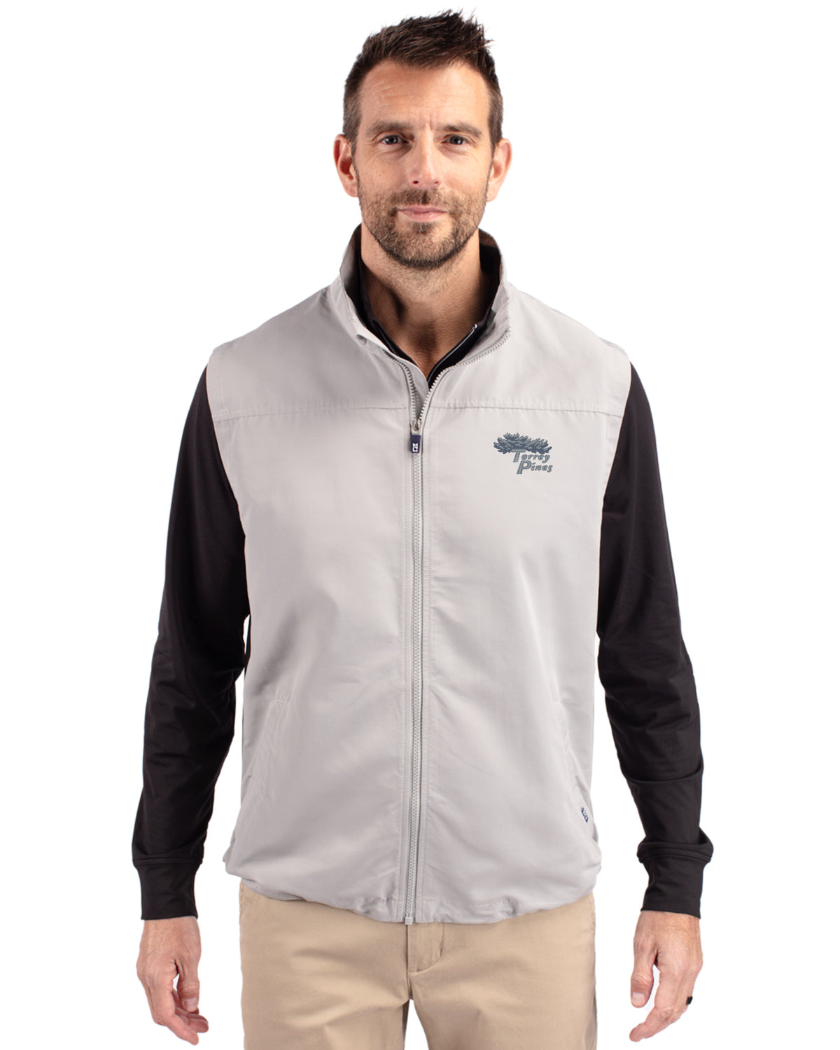 Torrey Pines Cutter & Buck Charter Recycled Packable Mens Big & Tall Full Zip Vest - BCO00083-35492
