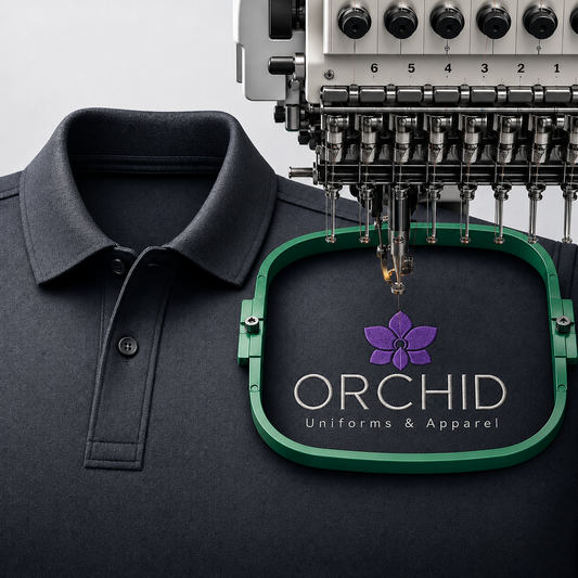 Higher Stitch Count Embroidered Left Chest Logo - 750B