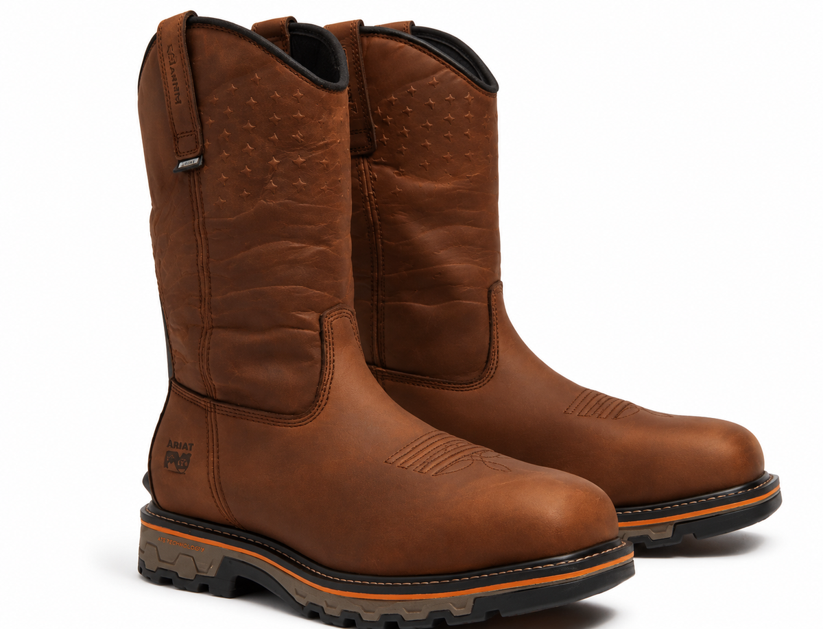 Men's True Grit USA Pull-On Composite Toe Waterproof Work Boot - A64CQ