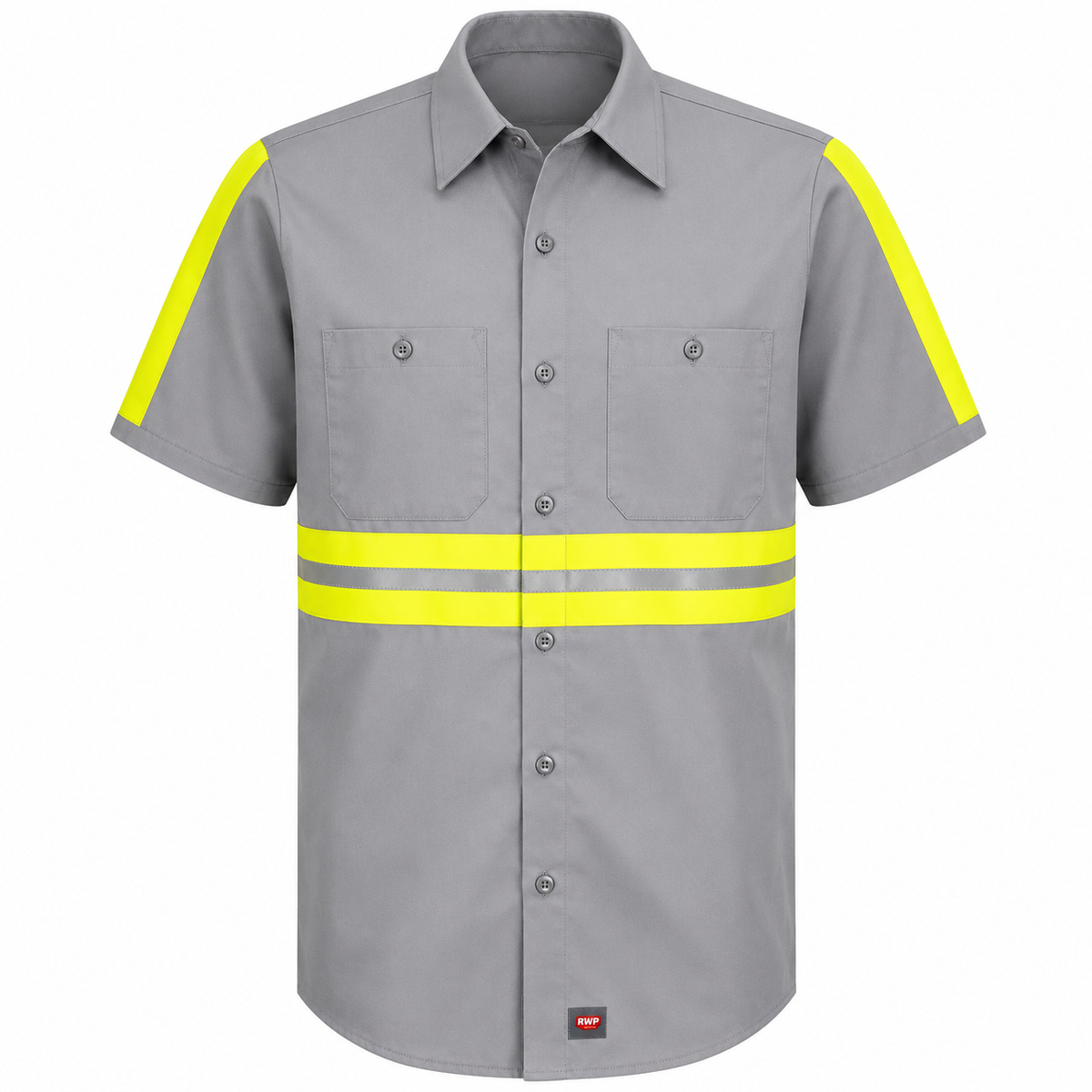 Short Sleeve Enhanced Visibility Industrial Work Shirt