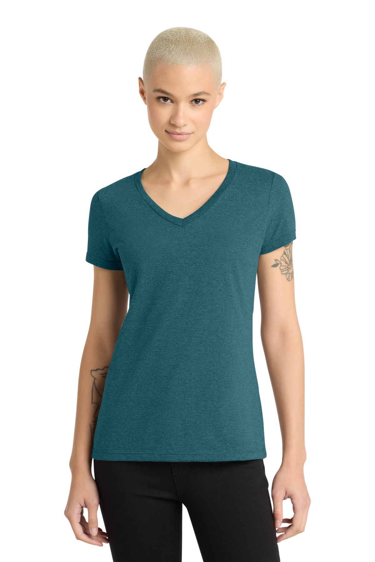 District ®  - Women's Perfect Weight ®  V-Neck Tee. DM1170L