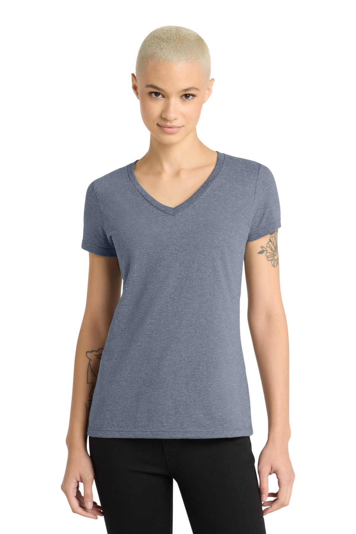 District ®  - Women's Perfect Weight ®  V-Neck Tee. DM1170L