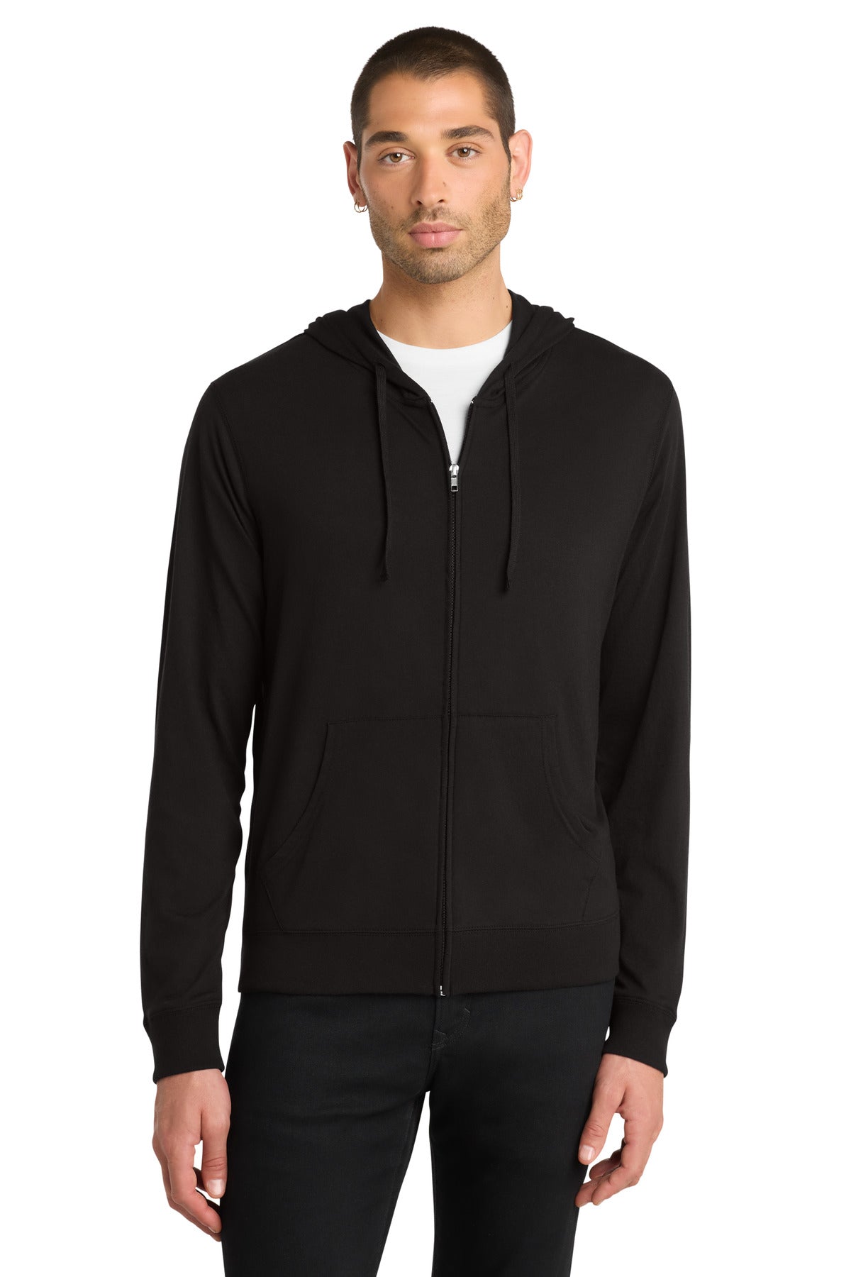 District ®  Jersey Full-Zip Hoodie. DT1100