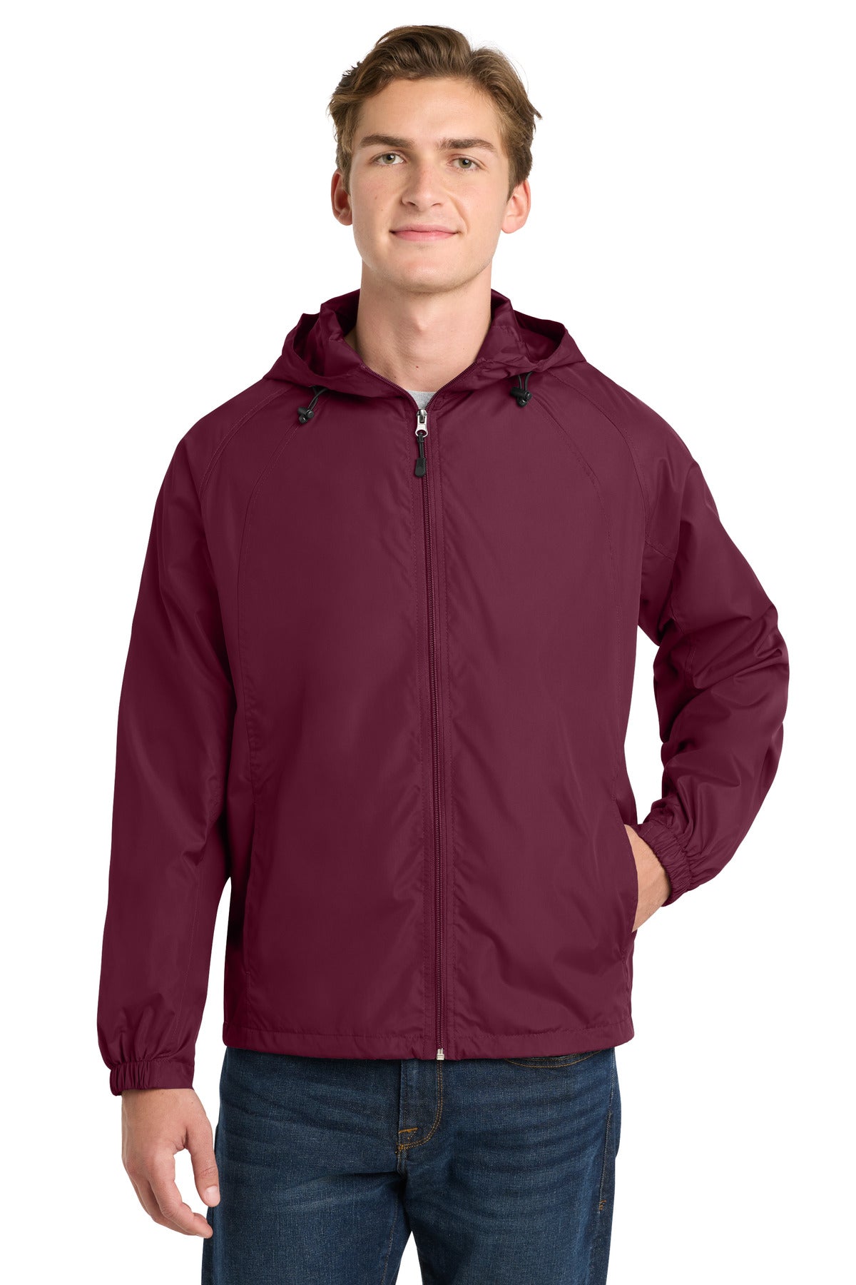 Sport-Tek ®  Hooded Raglan Jacket. JST73