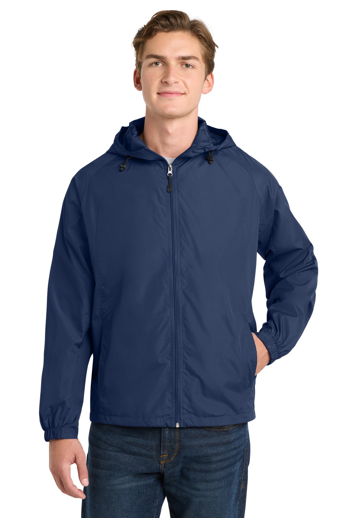 Sport-Tek ®  Hooded Raglan Jacket. JST73