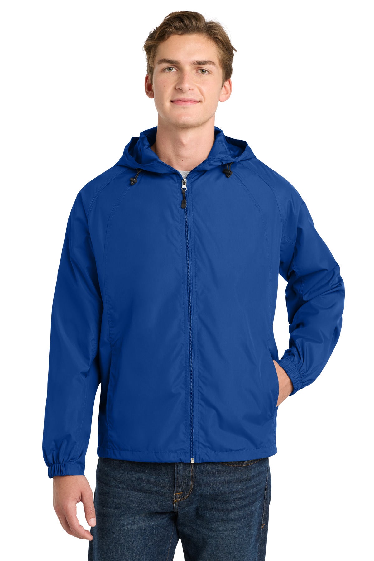 Sport-Tek ®  Hooded Raglan Jacket. JST73