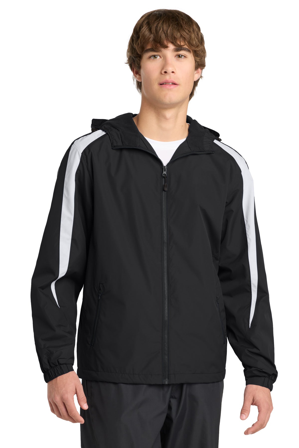 Sport-Tek ®  Fleece-Lined Colorblock Jacket. JST81