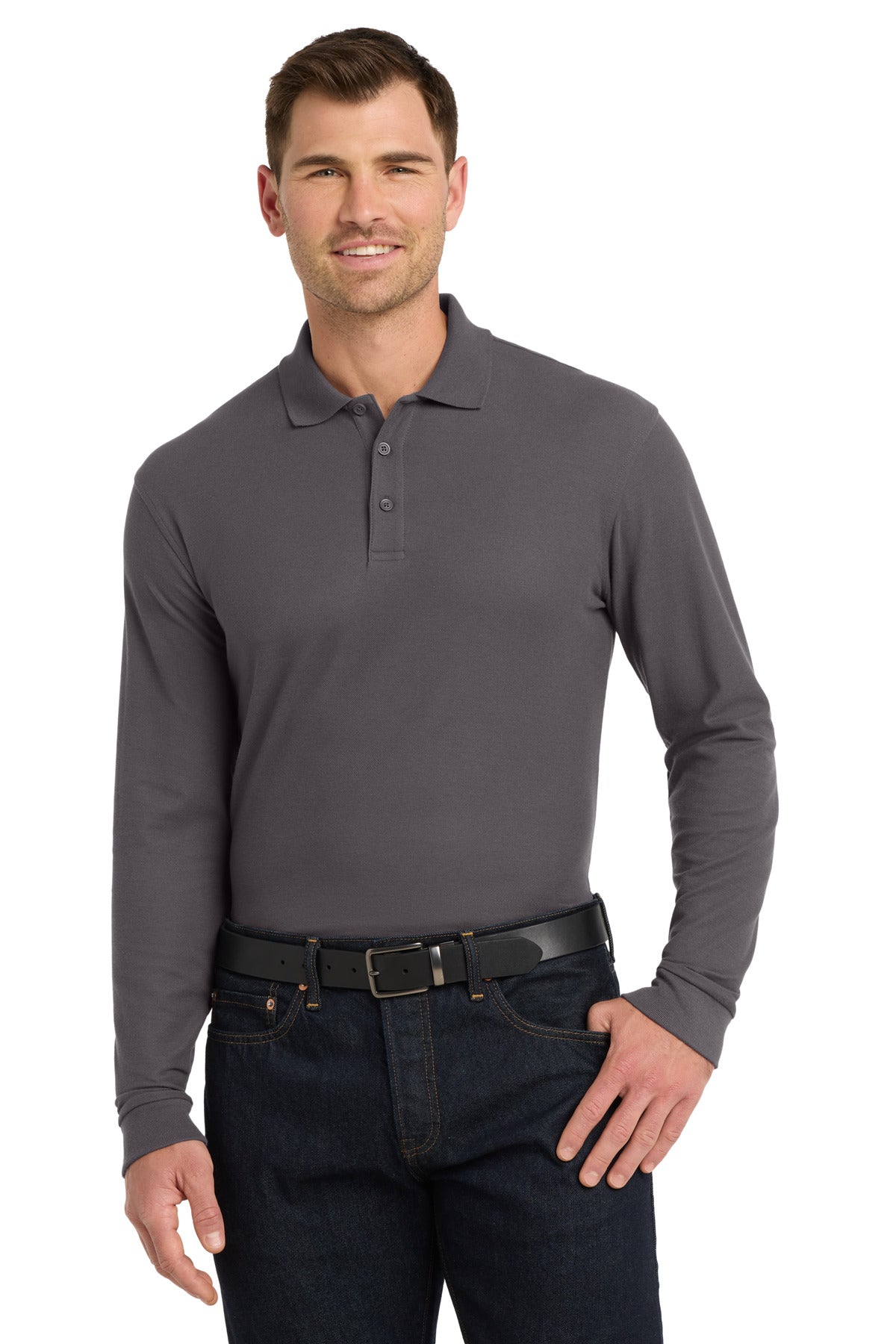 Port Authority ®  Long Sleeve Core Classic Pique Polo. K100LS