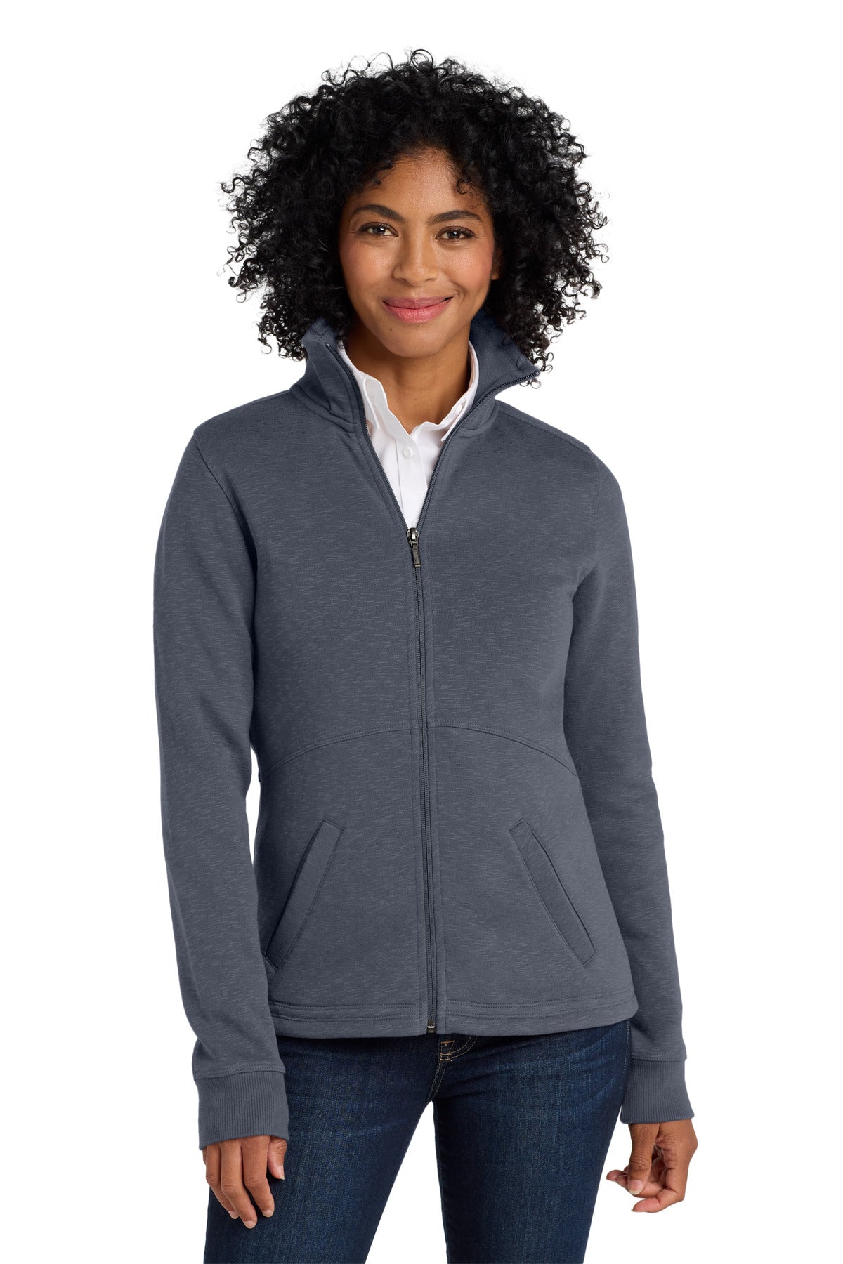 Port Authority ®  Women's Slub Fleece Full-Zip Jacket. L293