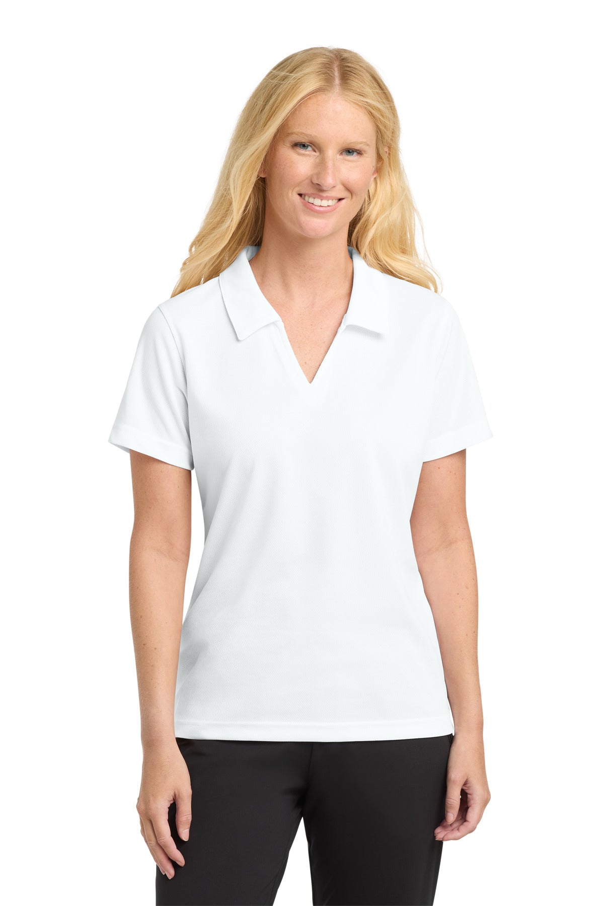 Sport-Tek ®  Women's Dri-Mesh ®  V-Neck Polo.  L469
