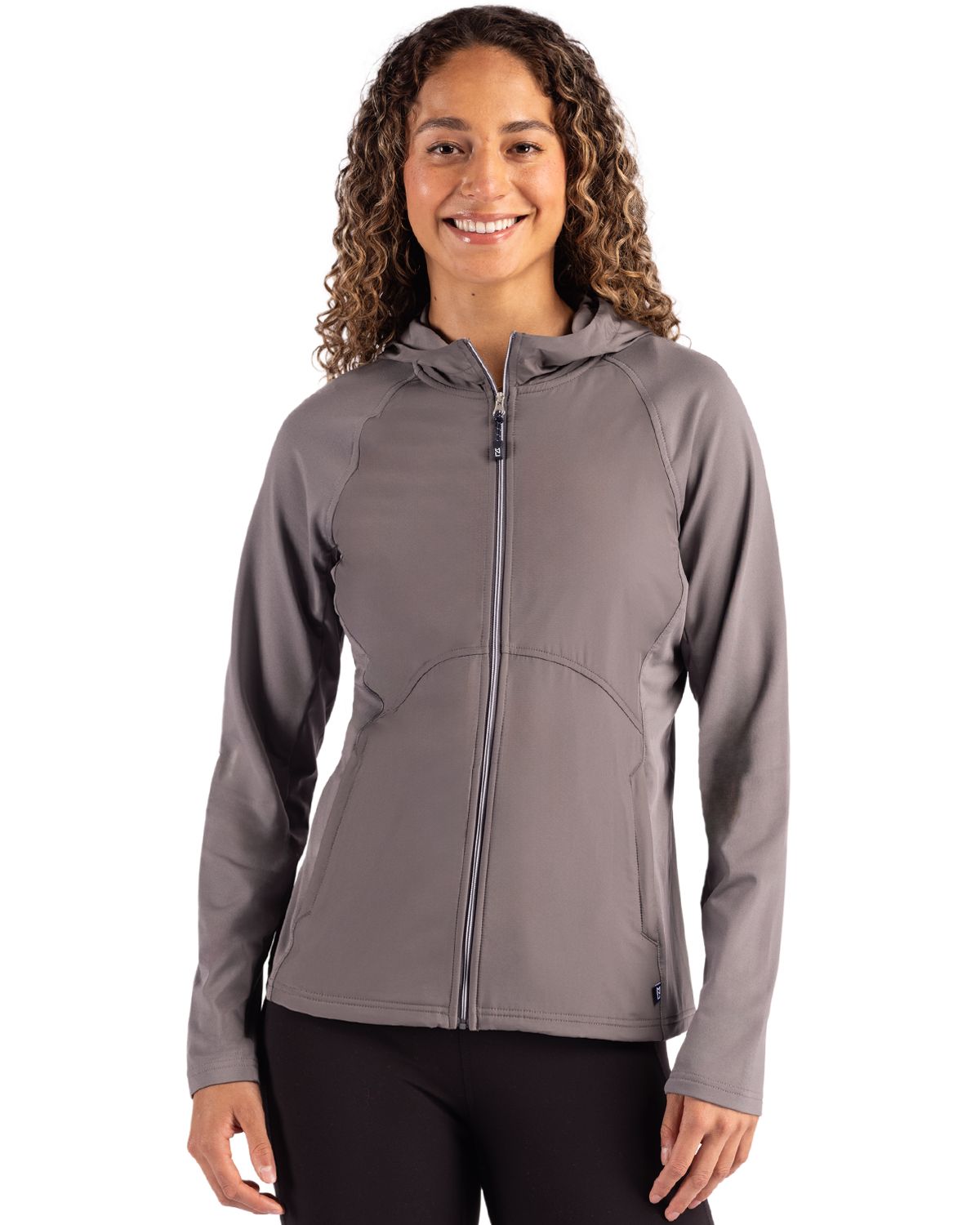 Cutter & Buck Adapt Recycled Soft Knit Stretch Womens Hybrid Full Zip Jacket - LCC00008