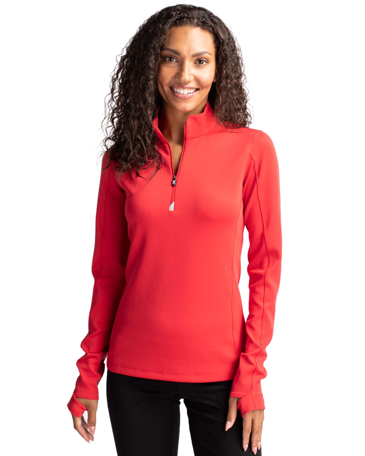 Cutter & Buck Traverse Recycled SmoothStretchWomensQuarter Zip Pullover - LCK00033
