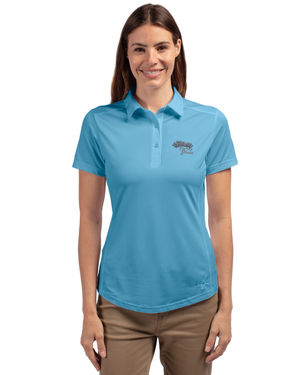 Torrey Pines Cutter & Buck Prospect Recycled Featherlight Stretch Womens Polo - LCK00111-35492