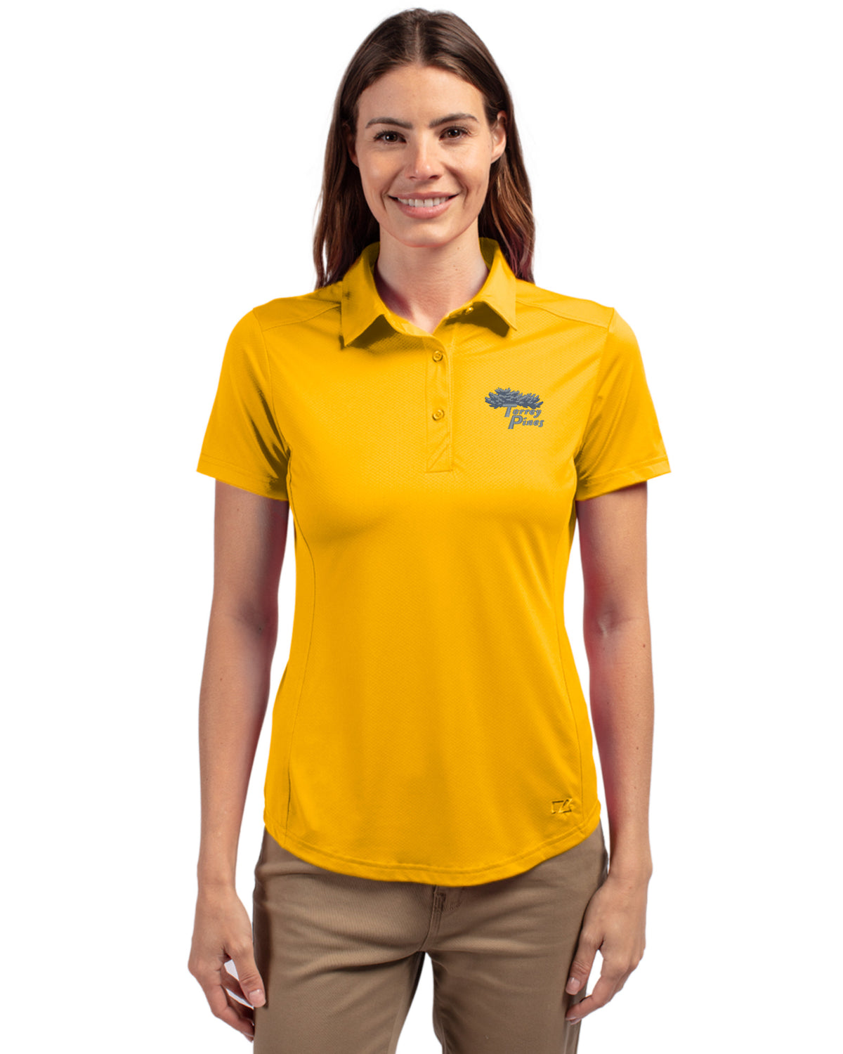 Torrey Pines Cutter & Buck Prospect Recycled Featherlight Stretch Womens Polo - LCK00111-35492