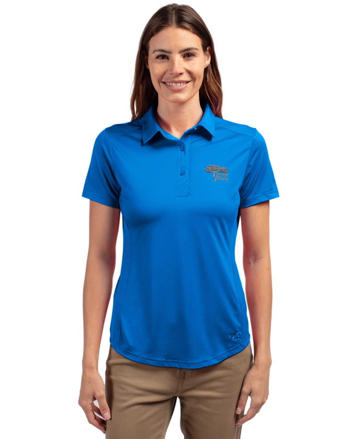 Torrey Pines Cutter & Buck Prospect Recycled Featherlight Stretch Womens Polo - LCK00111-35492