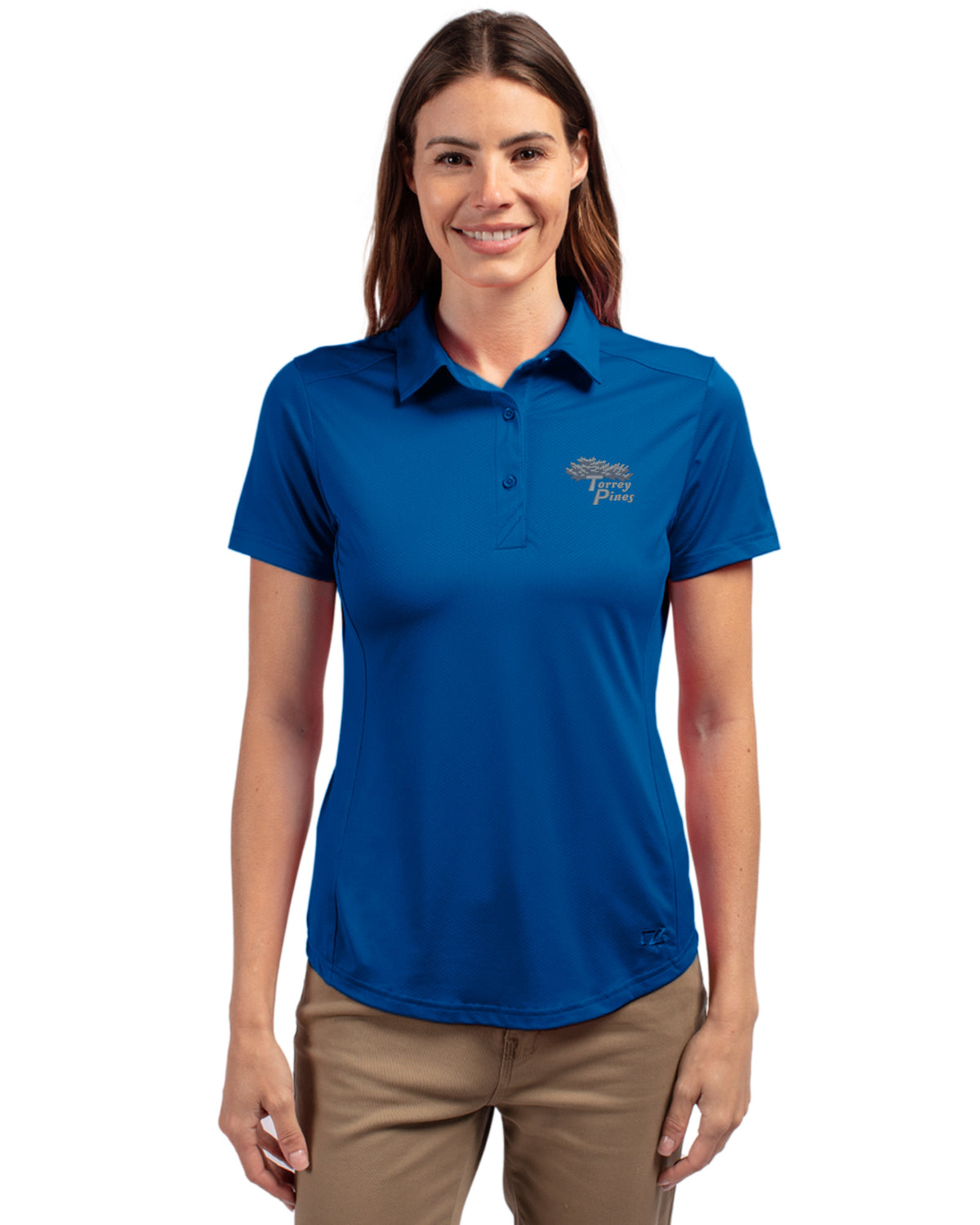 Torrey Pines Cutter & Buck Prospect Recycled Featherlight Stretch Womens Polo - LCK00111-35492
