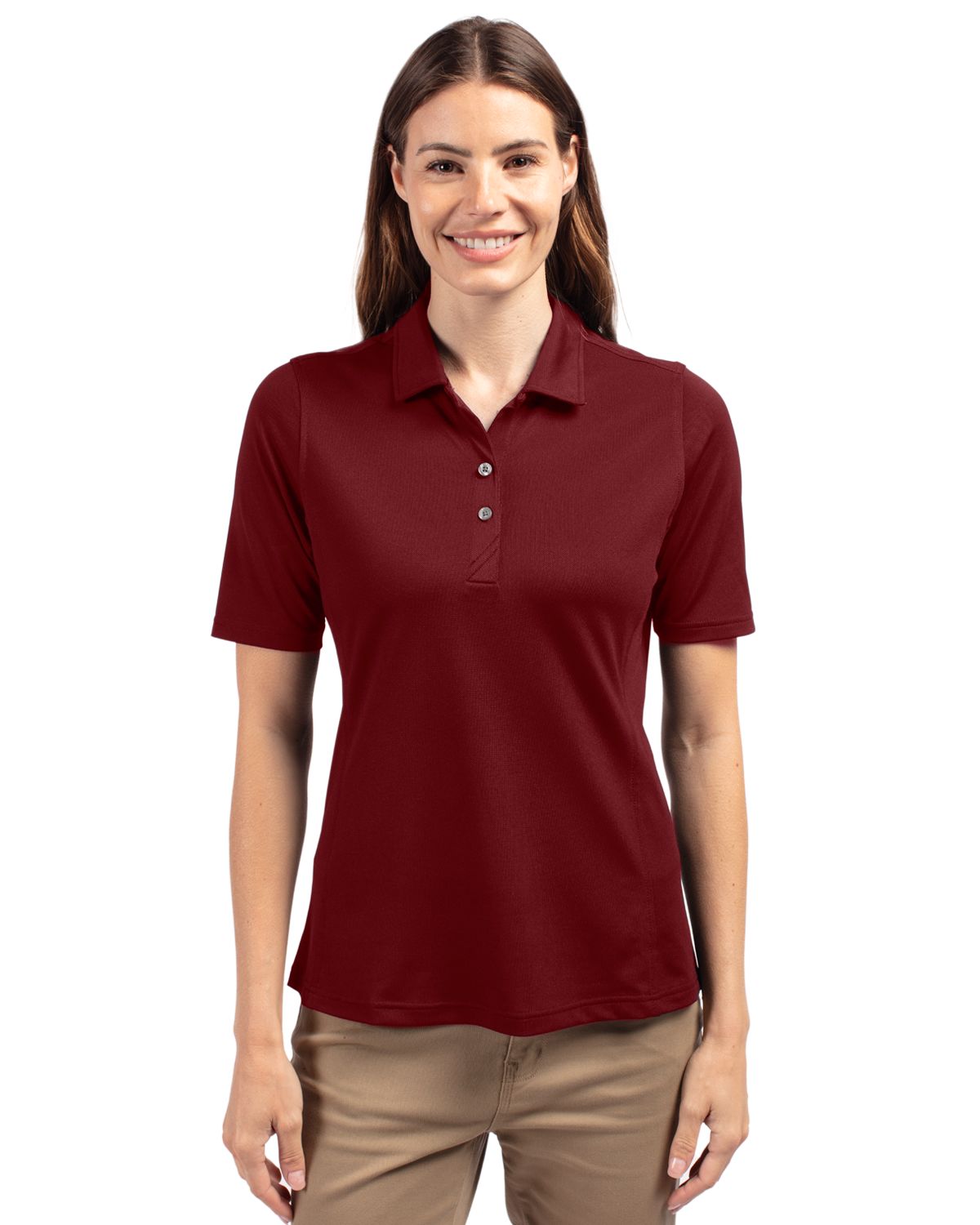 Cutter & Buck Virtue Recycled Featherlight Pique Womens Polo - LCK00127