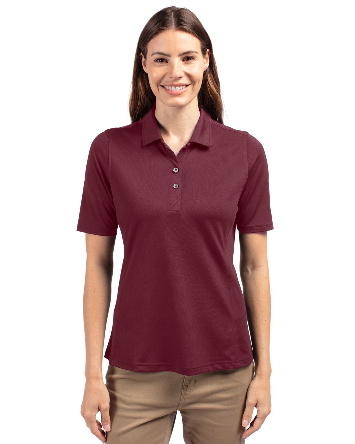 Cutter & Buck Virtue Recycled Featherlight Pique Womens Polo - LCK00127