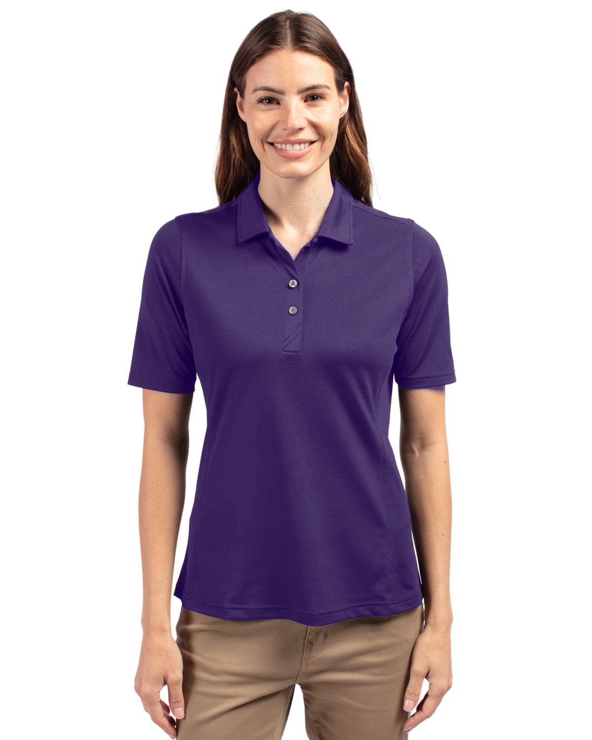 Cutter & Buck Virtue Recycled Featherlight Pique Womens Polo - LCK00127 TEMP