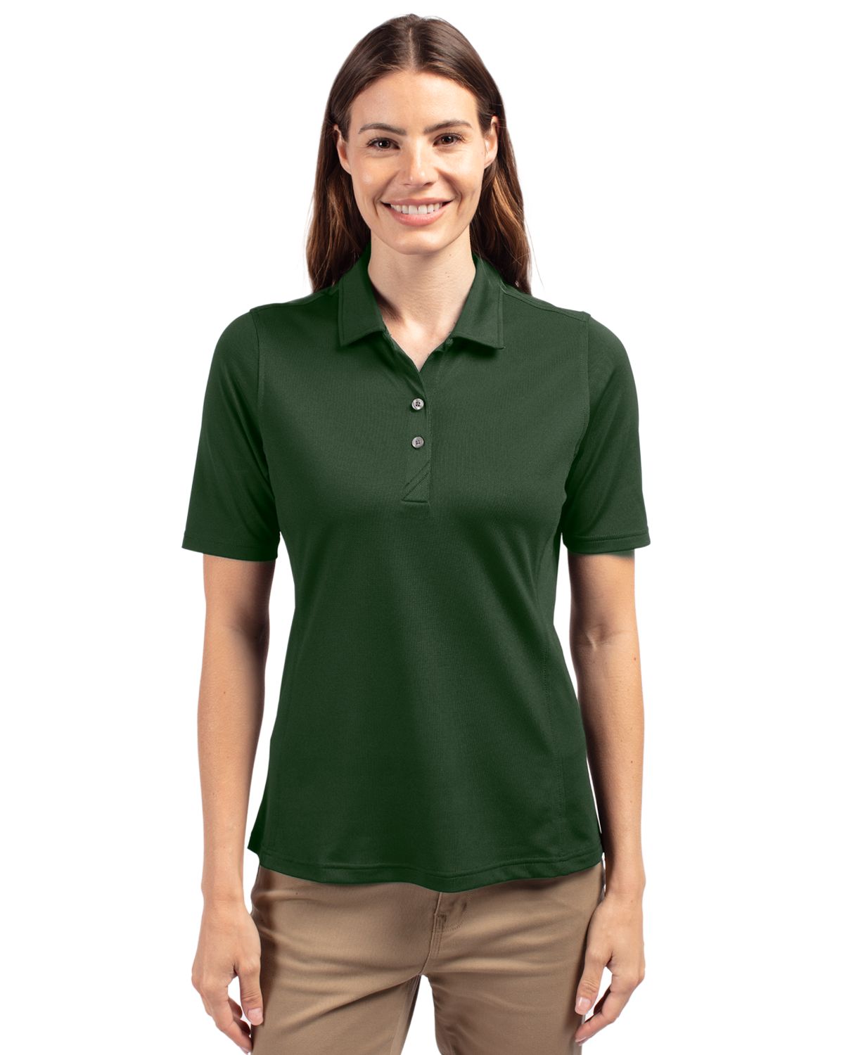 Cutter & Buck Virtue Recycled Featherlight Pique Womens Polo - LCK00127 TEMP