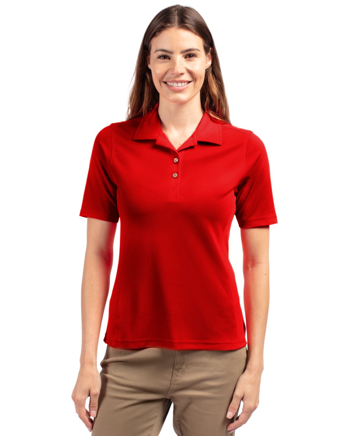 Cutter & Buck Virtue Recycled Featherlight Pique Womens Polo - LCK00127
