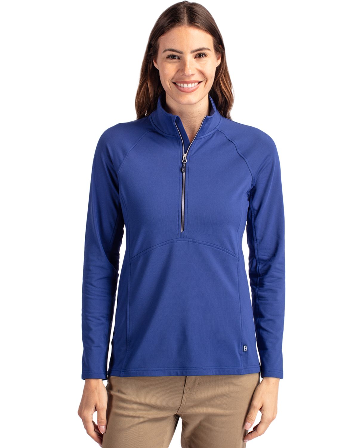 Cutter & Buck Adapt Recycled Soft Knit Stretch Womens Half Zip Pullover - LCK00128