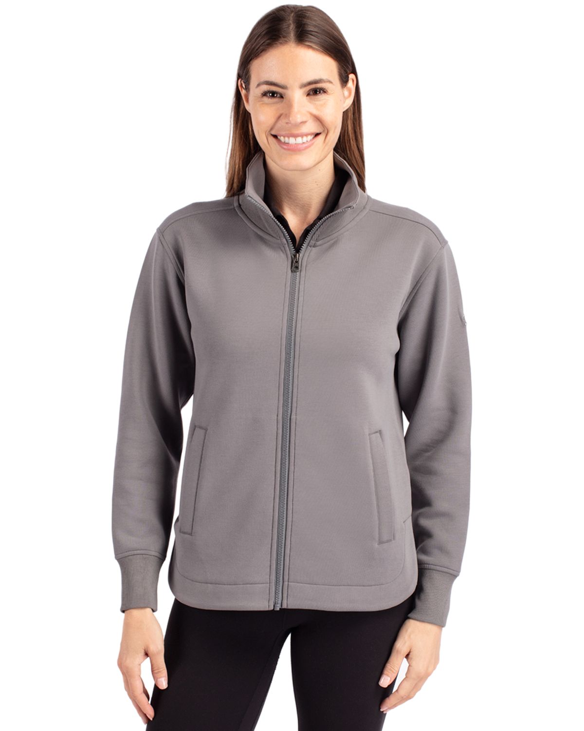 Cutter & Buck Roam Recycled Buttery-Soft Knit Womens Full Zip Jacket - LCK00162