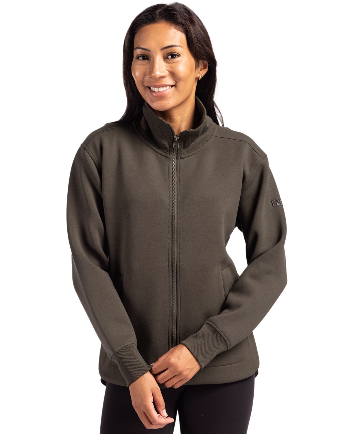Cutter & Buck Roam Recycled Buttery-Soft Knit Womens Full Zip Jacket - LCK00162