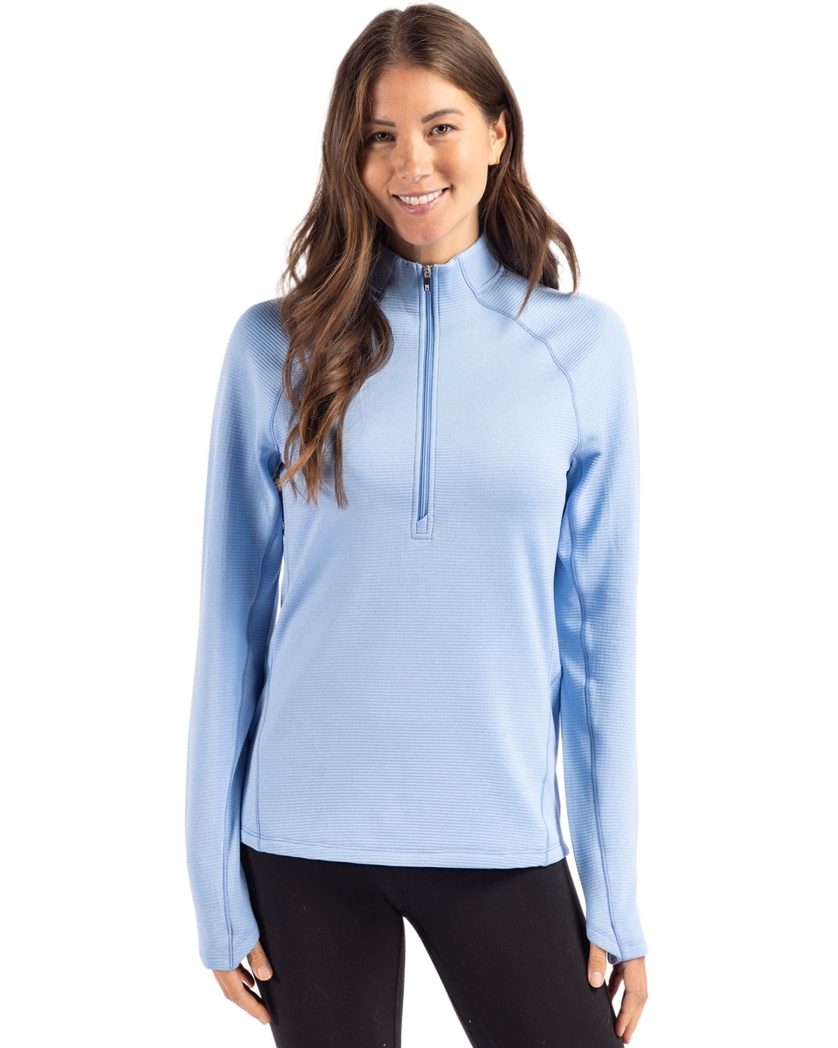 Cutter & Buck Peshastin RecycledGridFleeceWomensHalf Zip Pullover - LCK00182