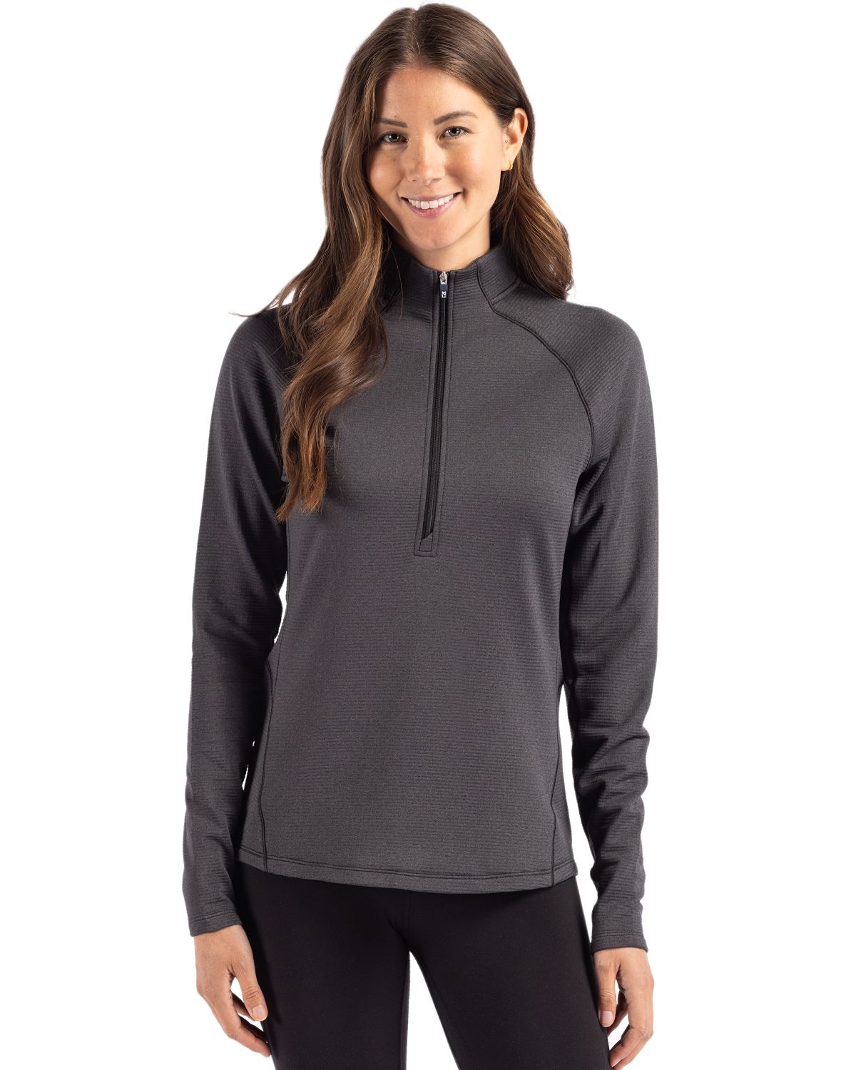 Cutter & Buck Peshastin RecycledGridFleeceWomensHalf Zip Pullover - LCK00182