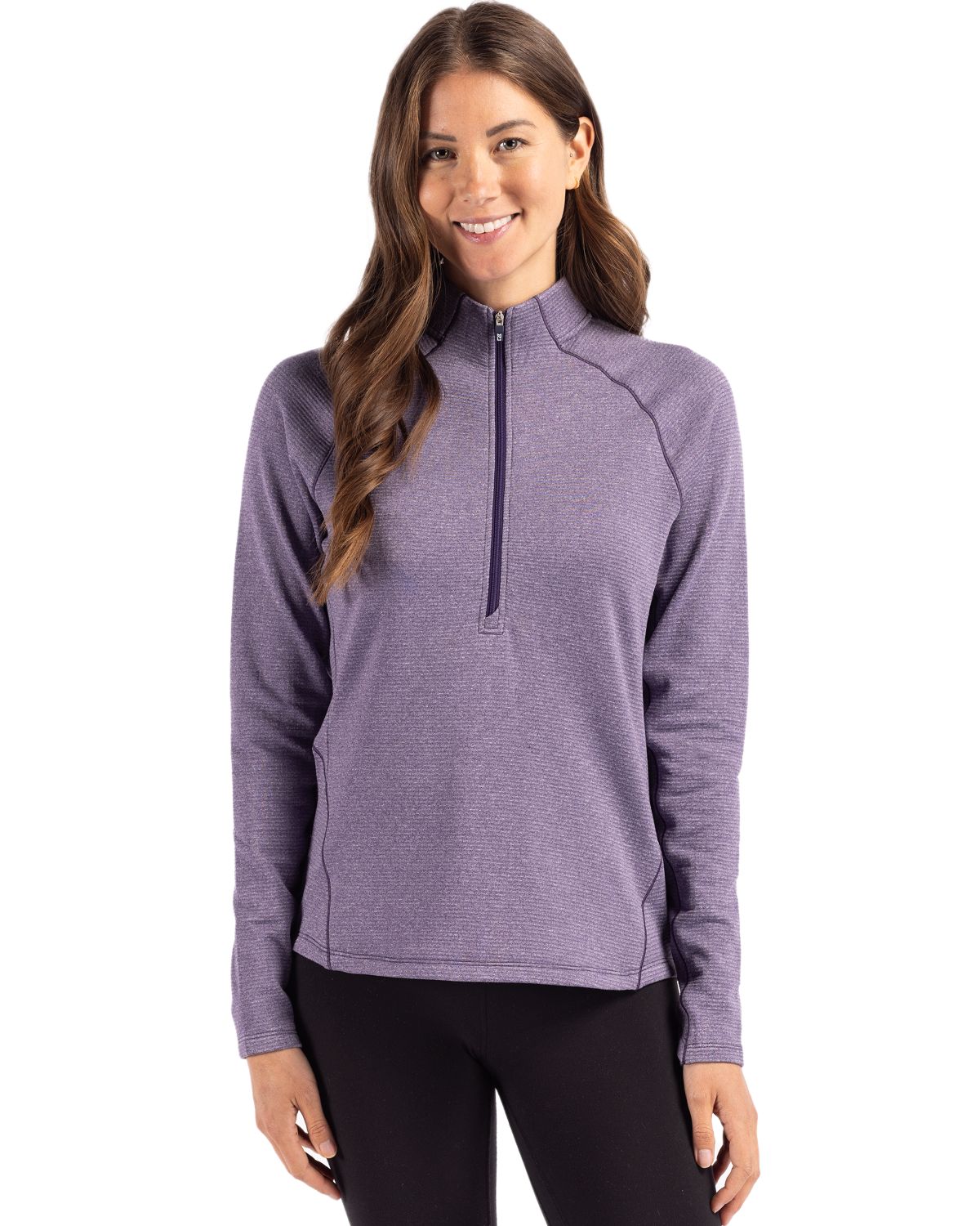 Cutter & Buck Peshastin RecycledGridFleeceWomensHalf Zip Pullover - LCK00182