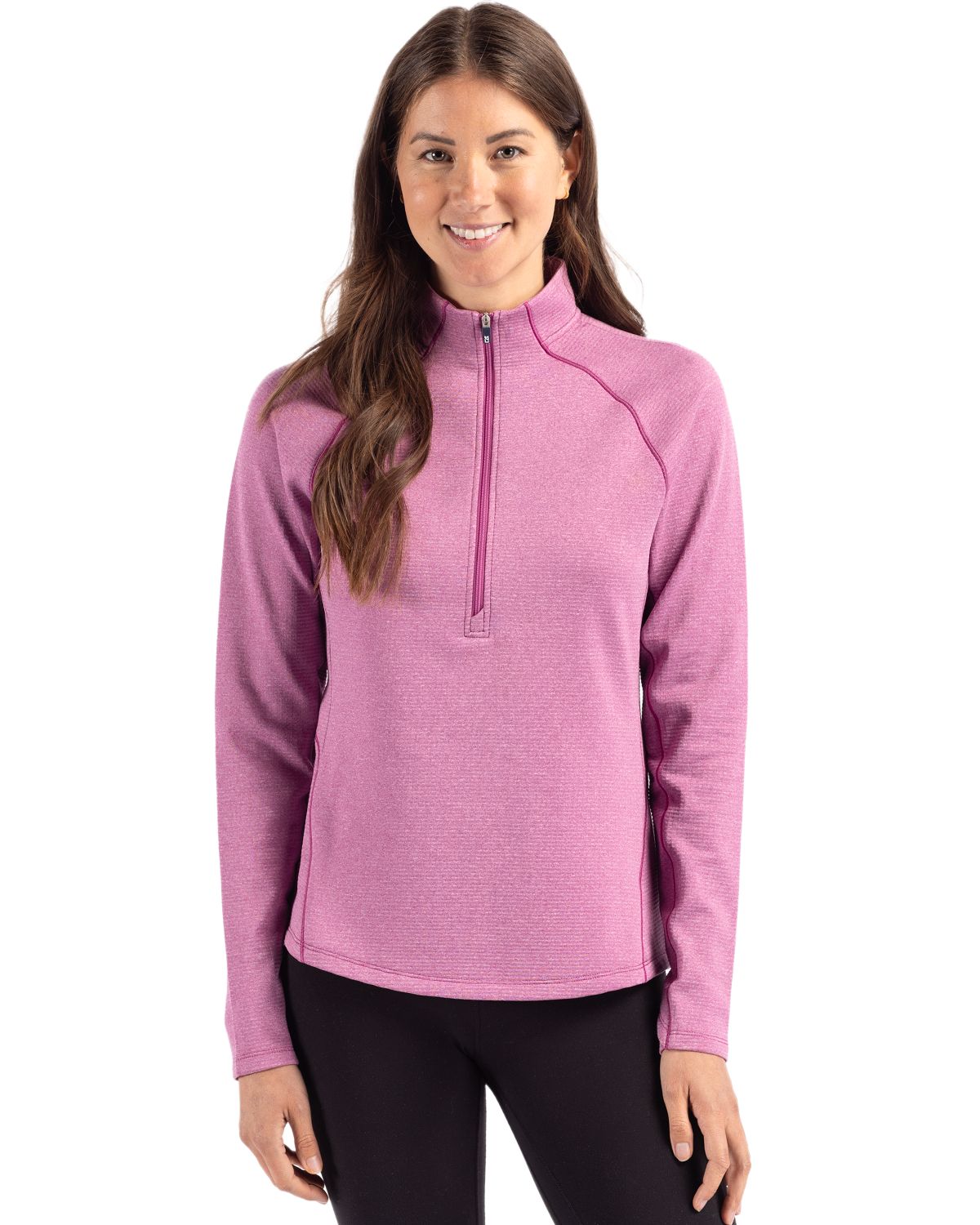 Cutter & Buck Peshastin RecycledGridFleeceWomensHalf Zip Pullover - LCK00182