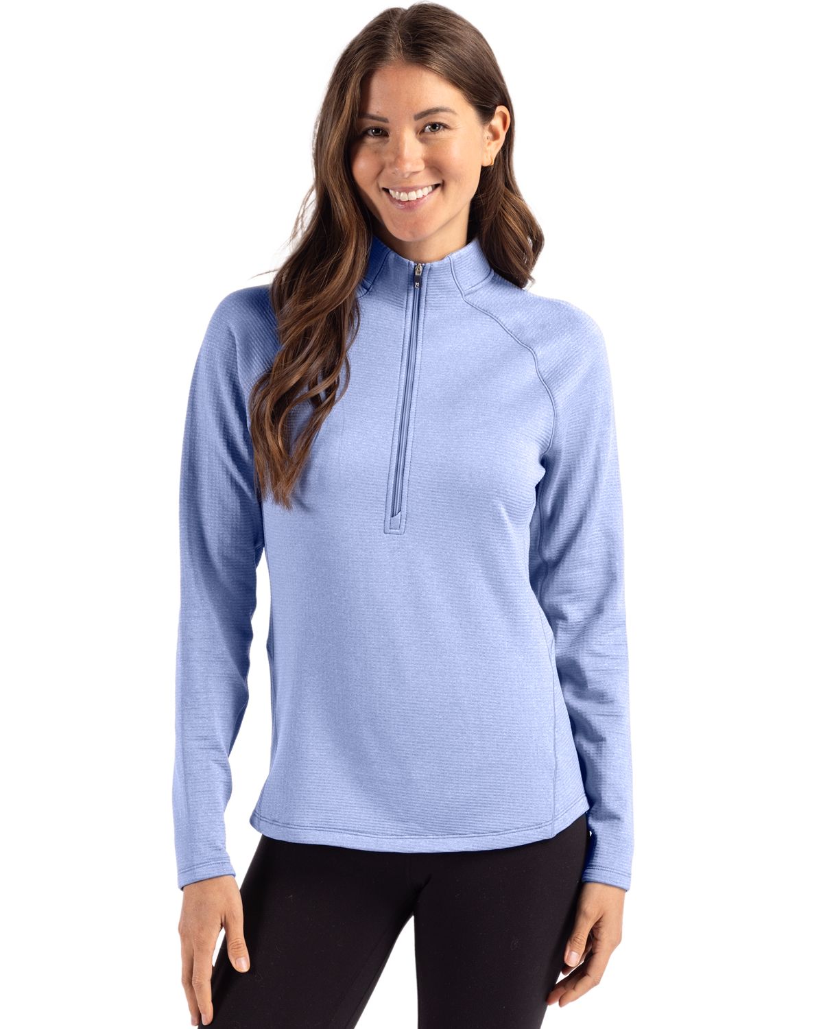 Cutter & Buck Peshastin RecycledGridFleeceWomensHalf Zip Pullover - LCK00182