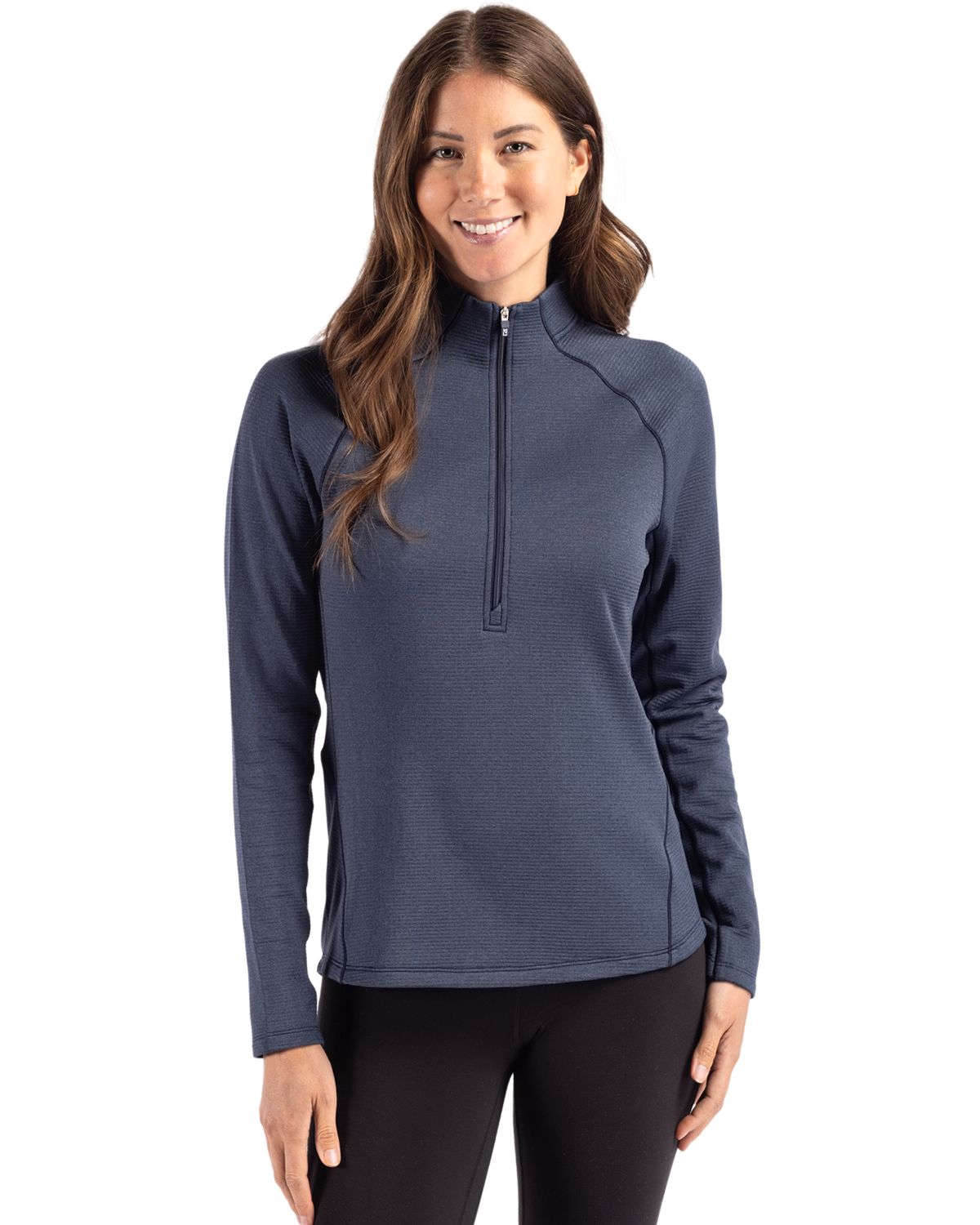 Cutter & Buck Peshastin RecycledGridFleeceWomensHalf Zip Pullover - LCK00182