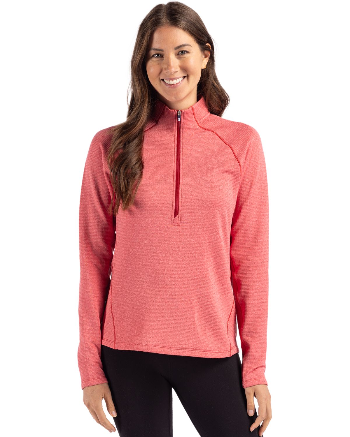 Cutter & Buck Peshastin RecycledGridFleeceWomensHalf Zip Pullover - LCK00182