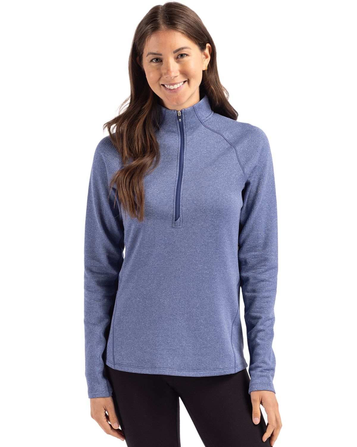 Cutter & Buck Peshastin RecycledGridFleeceWomensHalf Zip Pullover - LCK00182