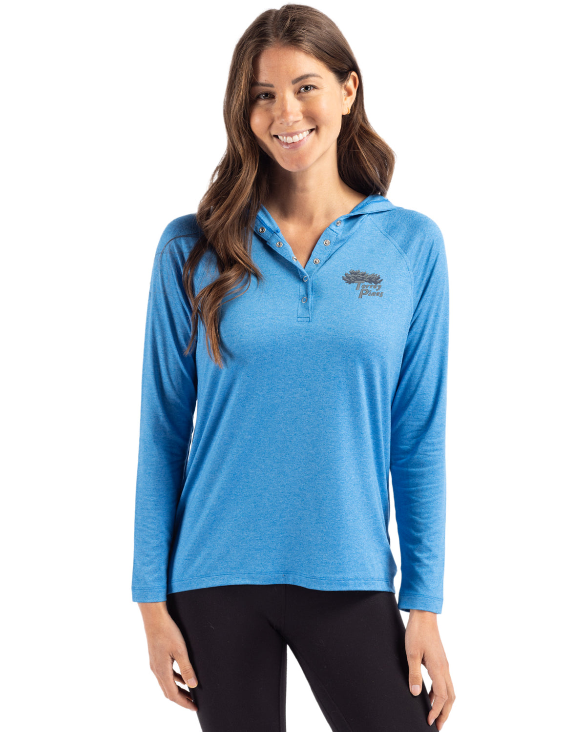 Torrey Pines Cutter & Buck Coastline Recycled Double Peached Womens Hooded Pullover - LCK00184-35492
