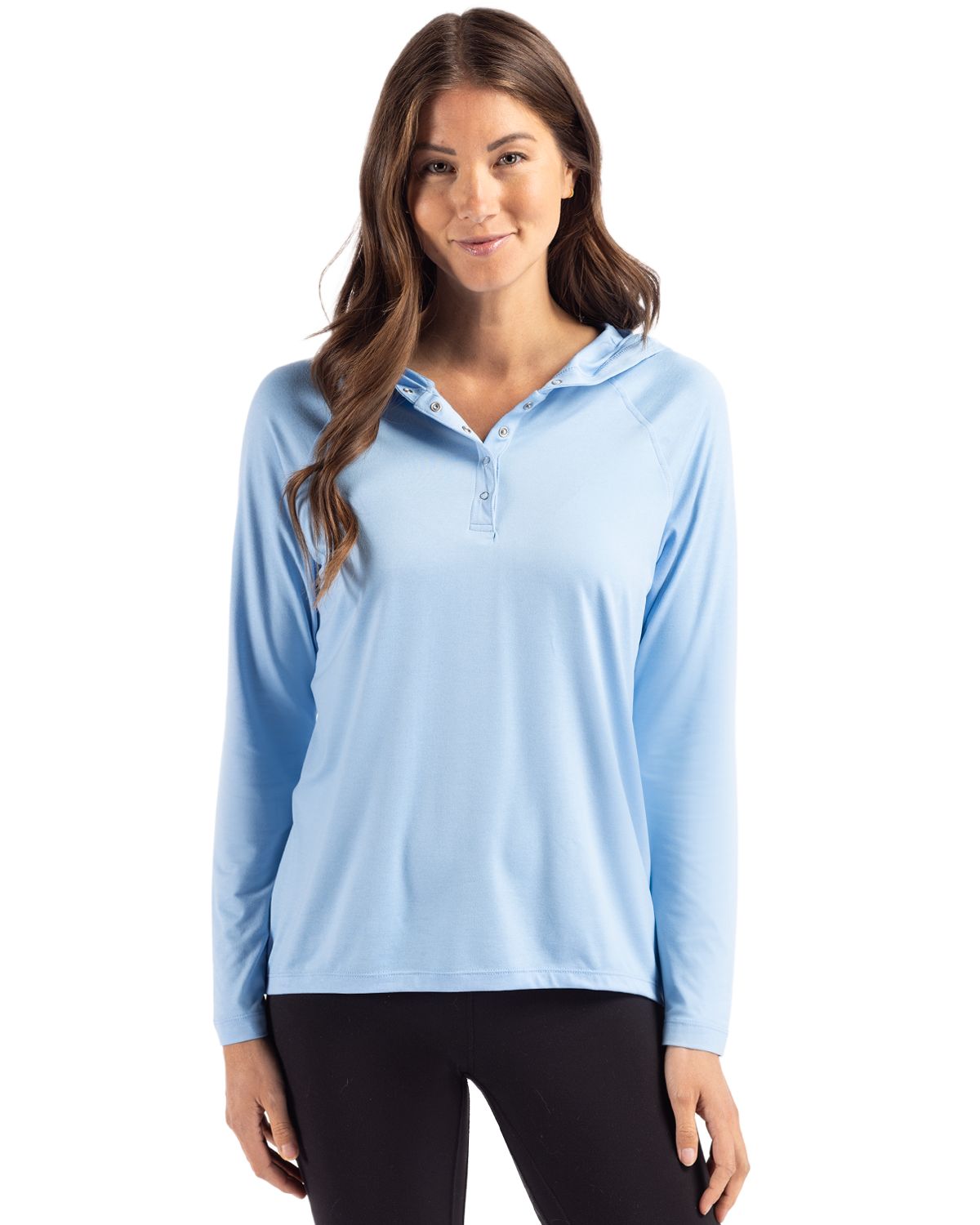 Cutter & Buck Coastline Recycled Double Peached Womens Hooded Pullover - LCK00184