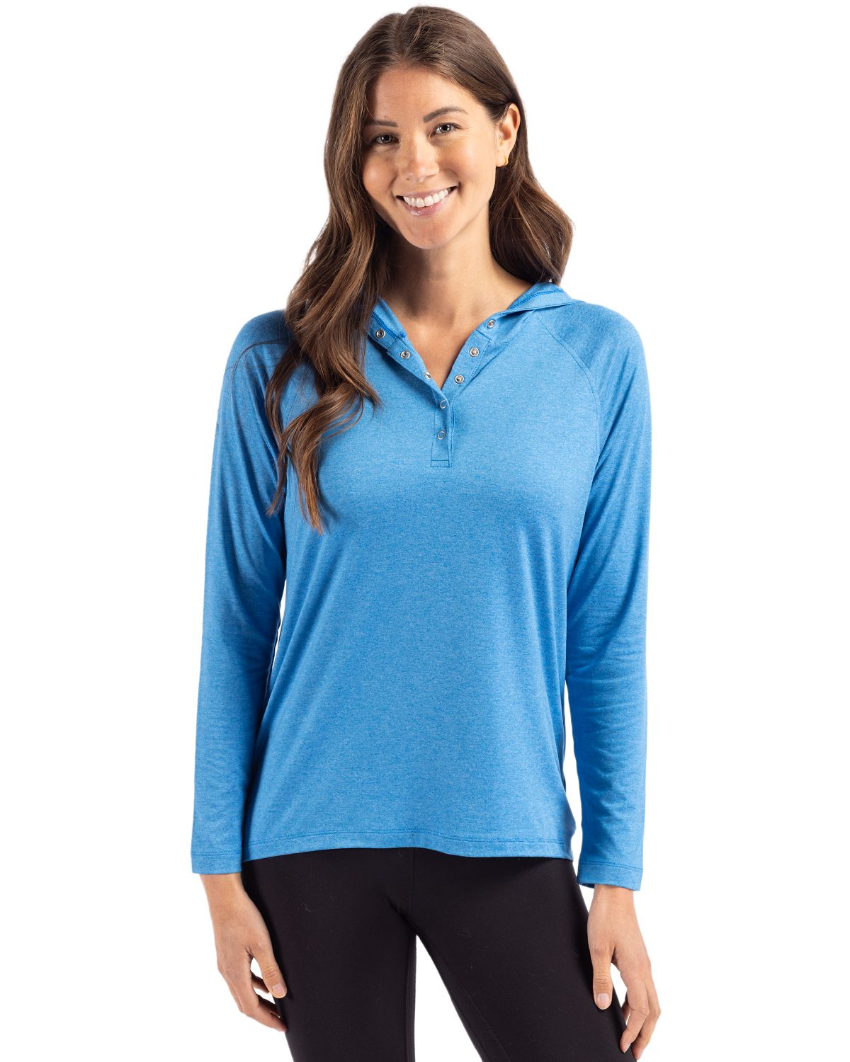 Cutter & Buck Coastline Recycled Double Peached Womens Hooded Pullover - LCK00184